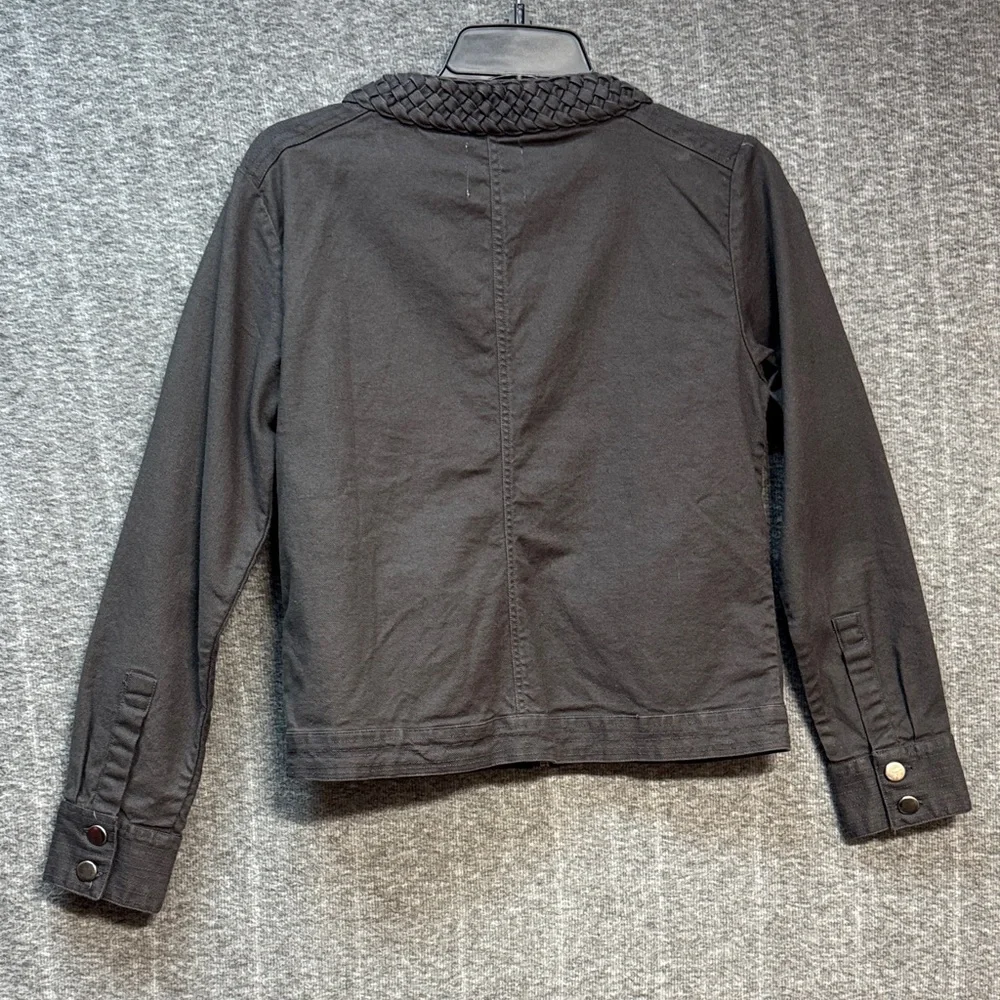 Chic Grey Zip Utility Jacket - Picture 9 of 11